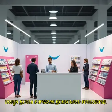 design booth pameran bondowoso profesional